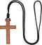 Intercession Wood Cross Crucifix on Cord (2.75 Inches)...