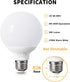 4 Pack Warm White LED Globe Light Bulbs for Bathroom, 120V 60 Watt Eqv., E26 Medium Base, Not Dimmable Vanity Light Bulbs Round, 2700K G25 LED Bul...