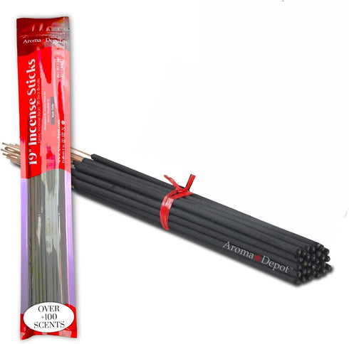 Aroma Depot 19'' Sage Most Exotic Incense Sticks. Approx 27 to 30 Sticks Per Bundle, Length - 19 Inch, Each Natural Stick Burns for 3 to 4 Hours E...
