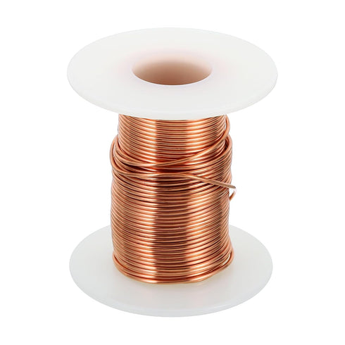 PATIKIL 99.9% Soft Copper Wire, 17Gauge/1.1mm Diameter 10m/32.8ft Spool Pure Copper Craft Wire for Jewelry Making Beading Garden Plants...