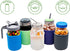 Quart 32oz Silicone Sleeves/Jackets for Protecting Ball, Kerr, Canning Jars by Mason Jar Lifestyle (Charcoal Gray, 2 Pack)...