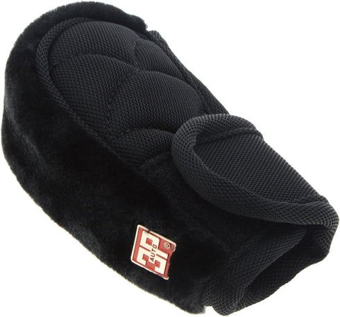 Anti Slip Black Flannel Closure Cover Gear Stick Shift Knob Cover Sleeve...