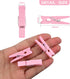 50pcs Pink Wooden Small Clothespins Photo Clips Wood Paper Peg Pin Craft Clips for Wall Hanging Pictures Clothing Jewelry Items Home Party Wedding...