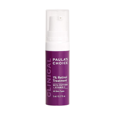Paula's Choice CLINICAL 1% Retinol Treatment Cream with Peptides, Vitamin C & Licorice Extract, Anti-Aging & Wrinkles, Travel Size. PACKAGING MAY ...