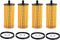 26320-3N000 4pcs Engine Oil Filter with O-rings and Drain Plug Gaskets Fits for 2021-2024 Kia Carnival 3.5L...