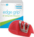 50883 - Edge Grip 2-Stage Knife Sharpener - Red - Coarse & Fine Sharpeners - Compact - Stable Non-Slip Base - Soft Grip Rubber Handle - Straight &...