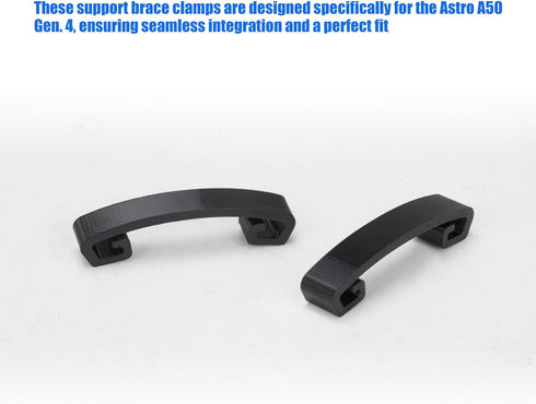 Ultimate TPU Support Brace Clamps Pack of 2,Headband Fix for Astro A50 Gen. 4 and Mod Kit Wireless Gaming Headset (Black)...