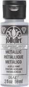 FolkArt Metallic Acrylic Paint in Assorted Colors (2-Ounce), 506 Silver Anniversary...