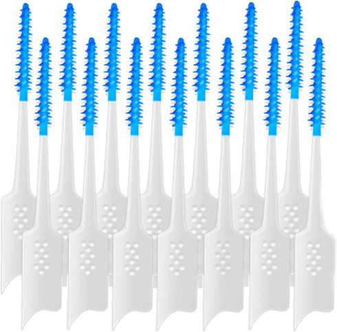 120 Pcs Disposable Interdental Brush Braces Cleaning Brush, Toothpick Dental Tooth Cleaning Tool for Oral Deep Clean Health Care...