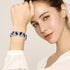 Flyonce Wedding Bridal Marquised Rhinestone Crystal Elastic Stretch Bracelets for Women...