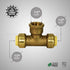 Everflow Supplies Pushlock Female Center Tees UPCTF12 Push x Push X Female 1/2 Inch Quick & Easy Installation with Corrosion Resistant to Improve ...