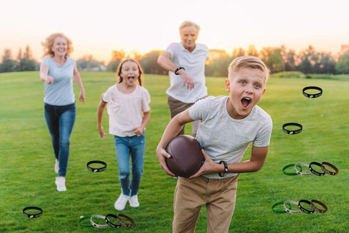 36 PCS Football Motivational Rubber Bracelets - Super Bowl Sports/Football Birthday Party Favors Supplies Decorations Gifts Prize Silicone Wristba...