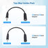 Cable Matters Combo-Pack 2.5mm and 3.5mm Headphone Adapter Kit (2.5mm to 3.5mm Adapter and 3.5mm to 2.5mm Adapter) in Black - 4 Inches......
