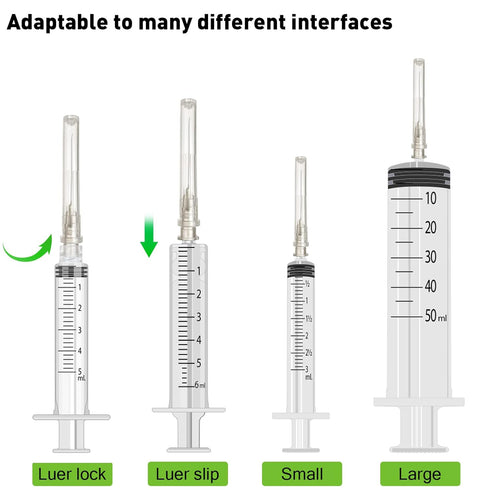 100Pack 27Ga 1 inch Needle Luer Lock Lab Dispensing Accessories for Measuring,Refilling Inks...