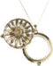 Artisan Owl Sunflower 4X Magnifier Magnifying Glass Sliding Top Magnet Pendant Necklace, 30"...