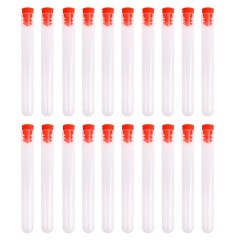 35ml Hard Plastic Test Tube with Cap, 20x153mm,Pack of 10...