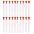 35ml Hard Plastic Test Tube with Cap, 20x153mm,Pack of 10...