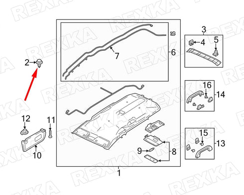 Rexka 25pcs Wheel Opening Molding Retainer Clip KB8A-51-W24A Compatible with Mazda 3, CX-30, CX-5...