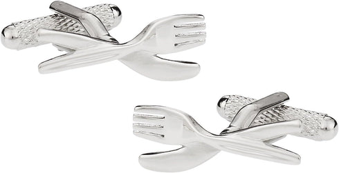 Chef Knife and Fork Foodie Food Connoisseur Cufflinks with Presentation Gift Box...