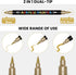Black White Silver Gold Paint Marker, 8 Pack Dual Tip Acrylic Paint Pens with Medium Tip and Brush Tip, Ideal for Wood, Rock Painting, Canvas, Sto...