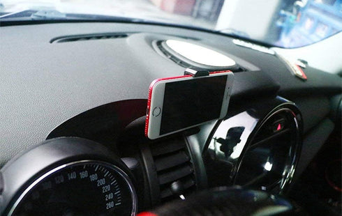 iJDMTOY Behind Tachometer Bolt-On Mount Cell Phone GPS Black Holder Compatible with MINI Cooper R55 R56...