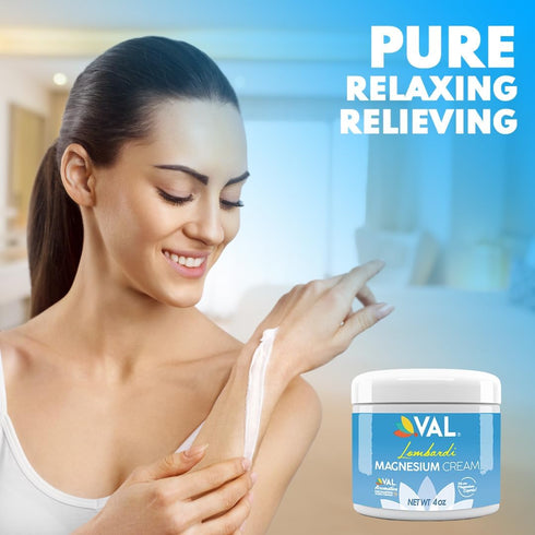 VAL Lombardi Transdermal Magnesium Cream 4oz (Jojoba Tuberose)...