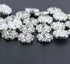 Wholesale 24PCS 16MM Small Clear Rhinestone Buttons Metal Crystal Glass Button Embellishments(Flatback)...