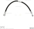 Dynamic Friction Company Front Left Brake Line Hose 350-01023 For 2004-2007 Chevrolet Optra, 2004-2008 Suzuki Forenza, 2005-2008 Suzuki Reno...