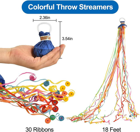 BEISHIDA Streamers Popper Hand Throw Streamers No Mess Confetti for St.Patrick's Easter Celebration Birthday Propose Engagement Wedding Graduation...