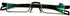 Featherweight Slim Half Rim Memory Flex Reading Glasses With Anti-reflective AR Coating (black, 2.50)...