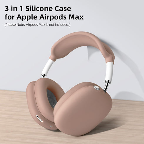 AIRSPO Airpods Max Case Cover, Silicone Case Cover for AirPods Max Headphones, Anti-Scratch Ear Pad Cover/Headband Cover for Apple AirPods Max, Ai...