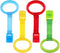 Kisangel 4pcs Baby Play Gym Baby Crib Pull Ring Baby Bed Stand Up Rings Nursery Baby Cot Rings Toddler Activity Kids Walking Training Tool...
