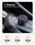 USB-C Car Charger, 3-Port 90W Fast Car Charger, Dual USB-C & USB-A Car Power Adapter, PD3.0 & QC3.0 Fast Charging for iPhone 15/14/13 Pro Max, iPa...