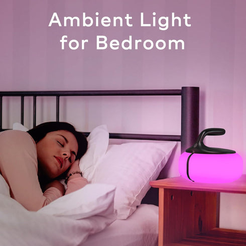 RGB Table Lamp Cordless Rechargeable Portable,Powerful 6000mAh Battery Operated Night Light Dimmable LED Ambient Lighting Bedroom Lamp for Bedside...