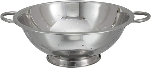Winco Stainless Steel Colander with Base, 14-Quart...