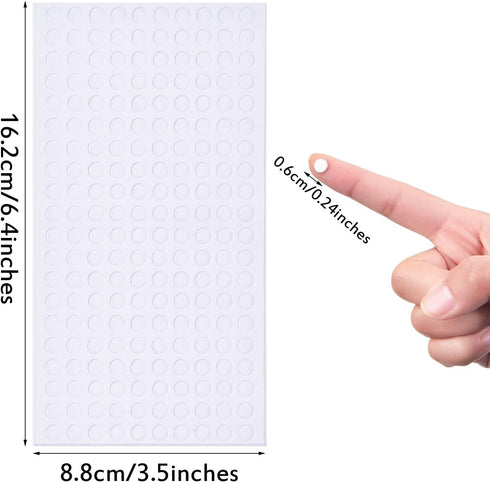 2400 Pieces Foam Dots Dual-Adhesive 3D Foam Tapes Foam Pop Dots Adhesive Mount for Craft DIY Art or Office Supplies, 12 Sheets, Round (0.24 Inch)...