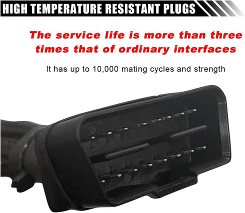 OBD2 Splitter Extension Cable Adapter, 16 Pin OBDII Extension 1 Male to 2 Female Extender Cord Adapter, Underdash Splitter Cable for Most Vehicles...