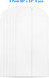 Simple Houseware 50-Inch Clear Garment Bags with Zipper for Suits, Dresses, Costumes, Uniforms - 6 Pack...