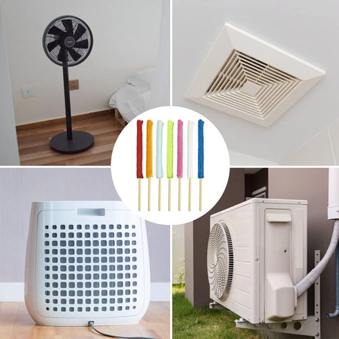 21Pcs Crevice Cleaning Tool,DanziX Small Dusters for Cleaning,Microfiber Detail Duster Sticks for Fan Blade Ac Vent Home Car The Smallest Spaces...