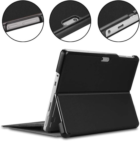 Case for Surface Go 4 2023 /Go 3 2021 /Go 2 2020 /Surface Go 2018, Slim Fit Leather Smart Case Cover with Pencel Holder for Microsoft Surface Go B...