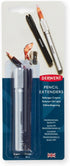 Derwent Pencil Extender Set, Silver and Black, for Pencils up to 8mm, (2300124)...