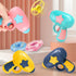 Flying Disc Launcher Toy,Fun and Easy-to-Use Outdoor Toys Outside Yard Games Kids 3-8,1 Flying Saucer & 6 Discs and Gyroscope(2 glow in The dark)?...