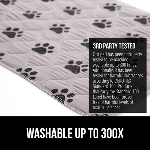 Gorilla Grip Washable Puppy Pads, Slip Resistant Dog Crate Mat, Waterproof Cloth Pee Pad for Training Puppies in Playpen, Reusable Pet Incontinenc...