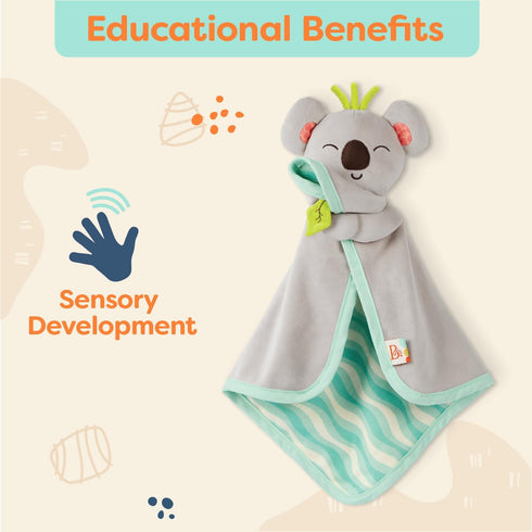 B. baby – Koala Lovey – Plush Security Blanket – Stuffed Animal for Babies – Soft Baby Blankie – Newborn, 0+ – B. Snugglies - Fluffy Koko...