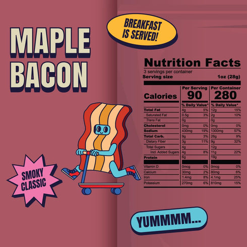 Louisville Vegan Jerky - Maple Bacon Vegan Meat - Lip-Smacking Vegan-Friendly & Vegetarian Jerky - Non-GMO Soy Protein, Gluten-Free High Protein V...