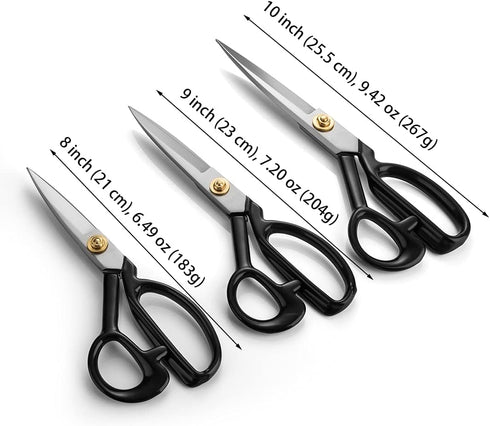 Dressmaking Scissors (9'', White) - Dressmaker Fabric Sewing Shears - Tailor's Scissors for Cutting Fabric, Leather PD-001-R9-W...