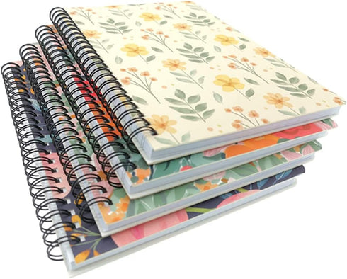 ALIMITOPIA Spiral Notebook Journal,Wirebound Ruled Sketch Book NotePad Diary Memo Planner,A5 Size(8.3X5.7) & 80 sheets (Floral-D)...