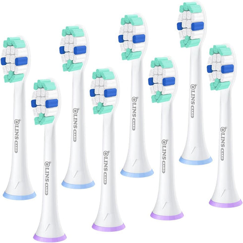 Replacement Heads for Philips Sonicare, Brush Head Compatible with Phillips Sonicare Toothbrush Snap-on Handles, 8 Pack...