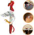 Chicken Door Frame Ornament Fence Decoration Retro Statue Decoration Chicken Figurine Wood Crafts Ornament Figurine Adornment Wood Chicken Figure ...