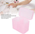Dioche 2 Grids Nail Storage Box Nail Polish Remover Pad Storage Container Cosmetic Storage Box Organizer Holder Cotton Film Box for Nail Tools, Co...